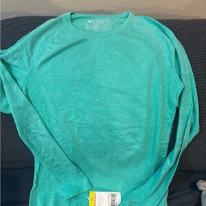 Figs Teal Long Sleeve Top